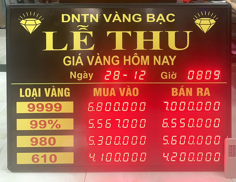 Bảng Giá Vàng Điện Tử