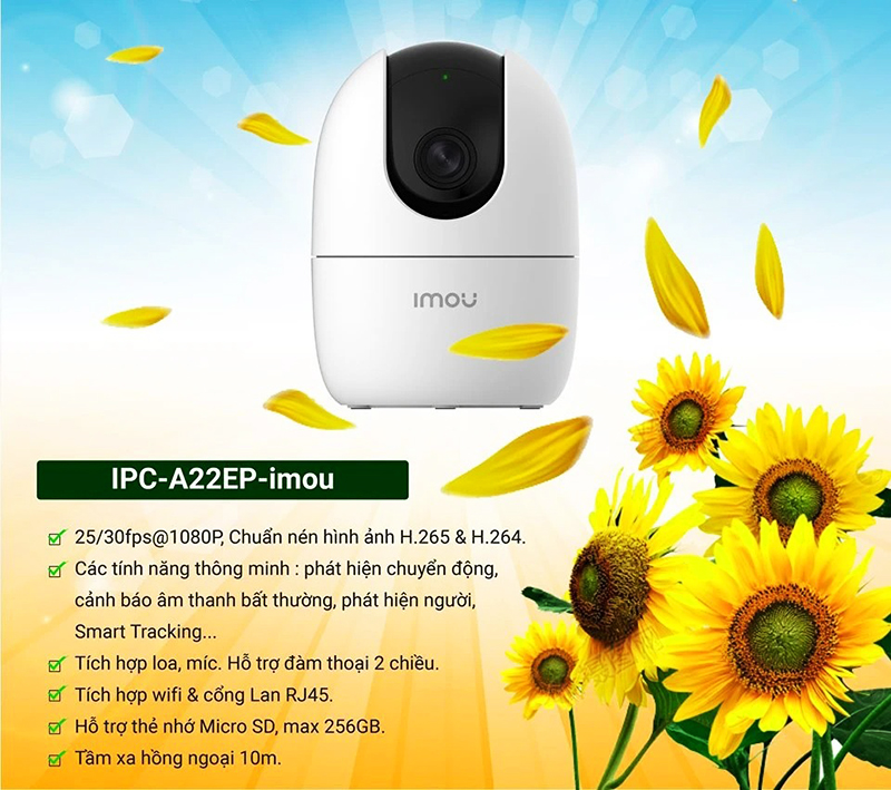 Camera Imou A22ep chất lượng full HD