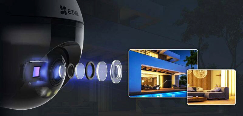 Camera Ezviz C8W có độ phân giải 2K Plus