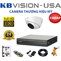 Trọn Bộ Camera 1 Mắt Kbvision 2MP