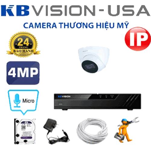 Dịch vụ lắp đặt trọn bộ camera 1 mắt Kbvision 4mp