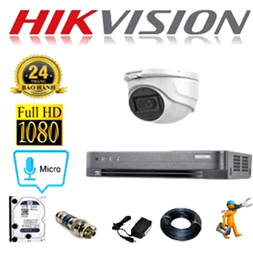 Dịch vụ lắp đặt trọn bộ camera 1 mắt Hikvision 2mp