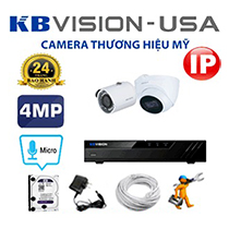 Trọn bộ camera 2 mắt Kbvision 4mp